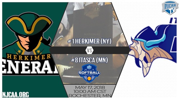 Itasca Draws No. 1 Seed Herkimer in First Round of Nationals